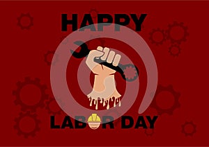 International labor day silhouette vector design