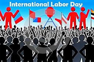 International Labor Day is celebrated on the first of May. photo
