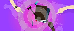 International law legal justice global world gavel court