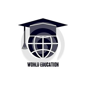 International learning symbol. Higher education sign.