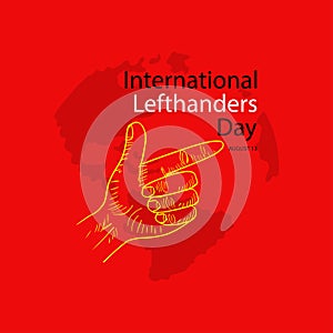 International lefthanders Day. August 13