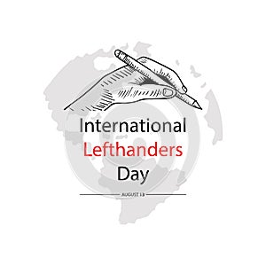 International lefthanders Day. August 13