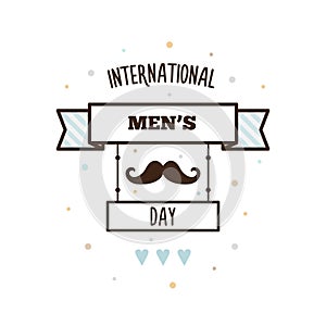 International Mens Day. Vector Illustration.