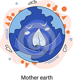 International Mother Earth Day. Universal symbolic holiday of love and care for our common home