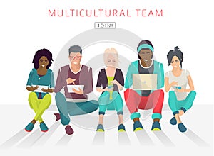 International multicultural team.