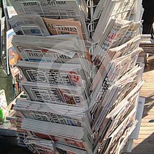 International newspapers sold in barcelona