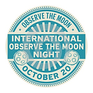 International Observe the Moon Night