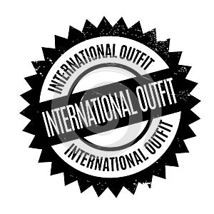 International Outfit rubber stamp