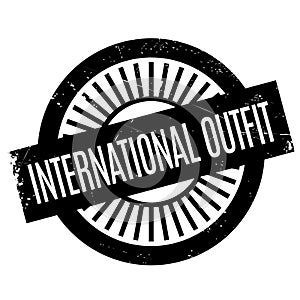International Outfit rubber stamp