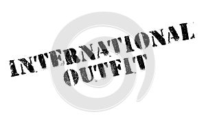 International Outfit rubber stamp