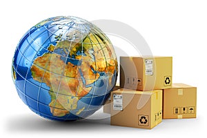 International package delivery concept