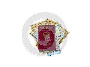 International passport of the Russian Federation and currency