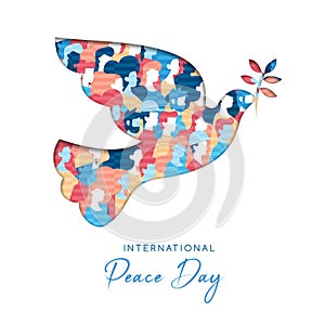 International Peace Day card for people freedom