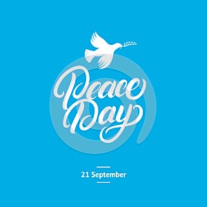 International Peace Day card, poster.