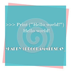 International Programmers` Day illustration. Day of the Programmer Communities. Programming icons. Software symbol collection. Int