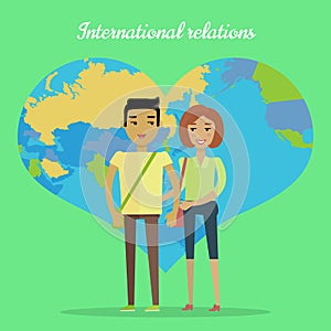 International Relations Flat Design Vector Concept