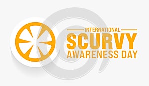 International Scurvy Awareness Day background template. Holiday concept. use to background, banner, placard,