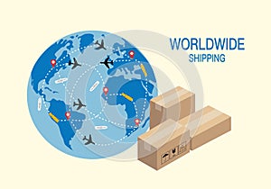 International shipping is a means of transport used for conveying goods