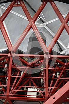 International space observatory and Gran Telescopio Canarias telescope on La Palma island located on highest mountain range Roque photo