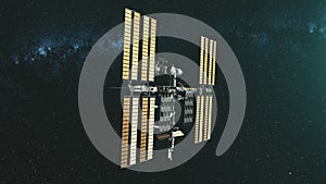 International Space Station charge from starlight