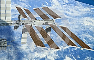 International Space Station Display--Solar Panels