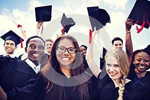 International Students Celebrating Graduation