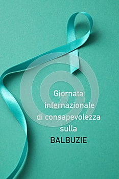 International stuttering awareness day in italian photo