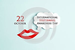 International Stuttering Awareness day, 22 October photo