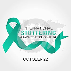 International Stuttering Awareness Month Vector Illustration