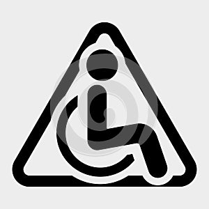 The International Symbol of Access of a person in a wheelchair