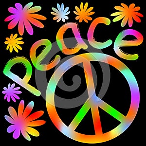 International symbol of peace, disarmament, anti-war movement.