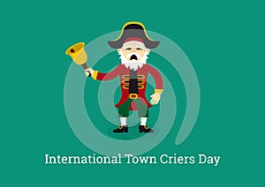 International Town Criers Day vector