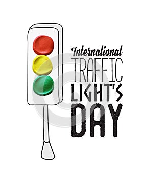 International traffic lights day poster