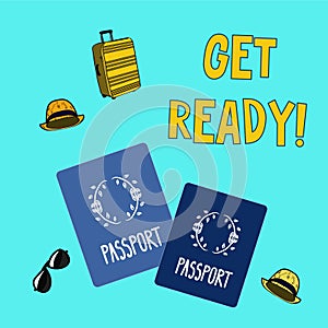 International traveling passport national ID Get ready for a journey and take your documents