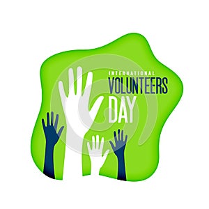 international volunteers day background for social welfare