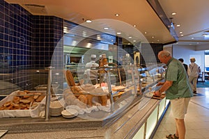 The Terrace Buffet on the QM2 caters for more casual dining. The QM2 underwent an extensive re