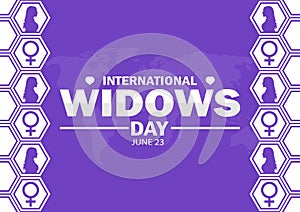 International Widows Day, background photo