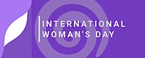 International Women\'s Day with an abstract background, and copy space area. Suitable for use with themes related to women and lov