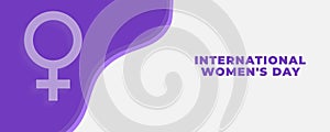 International Women\'s Day with an abstract background, and copy space area. Suitable for use with themes related to women and lov