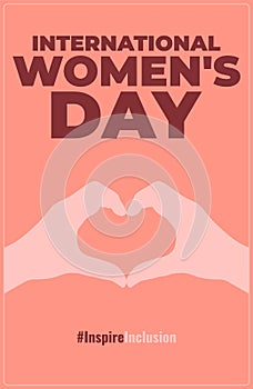 International Women's Day concept holiday. 8 march. Campaign 2024 inspireinclusion. Template for banner, card