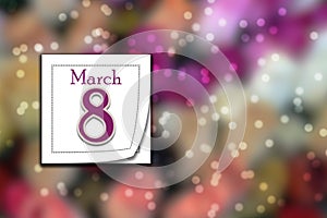 International women`s day. Happy Women`s day 8th March celebration banner