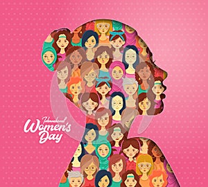 International Women`s Day Vector Illustration