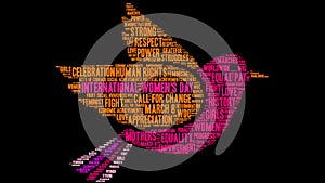 International Women`s Day Word Cloud