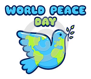 International World Peace Day dove poster
