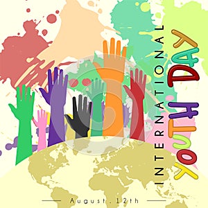 International Youth Day Vector Design