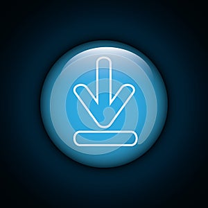 Interner download round icon