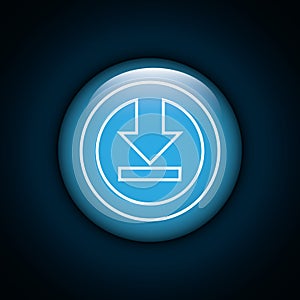 Interner download round icon