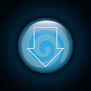 Interner download round icon