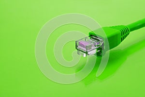Green Ethernet Cable