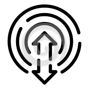 Internet access icon, outline style